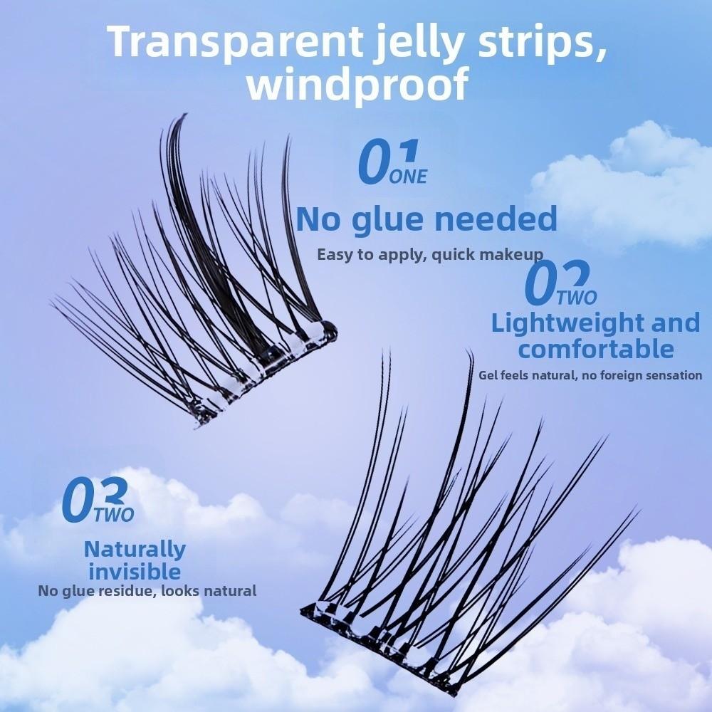 Sunflower Design False Eyelashes Easy to Use DIY Eyes Lashes New Eyelash Clusters Daily Wear