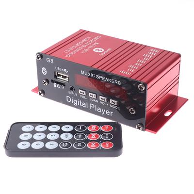G8 Auto 12V 200W 2 Kanal Digital Power Verstärker Stereo Bluetooth Aux Fm Mp3