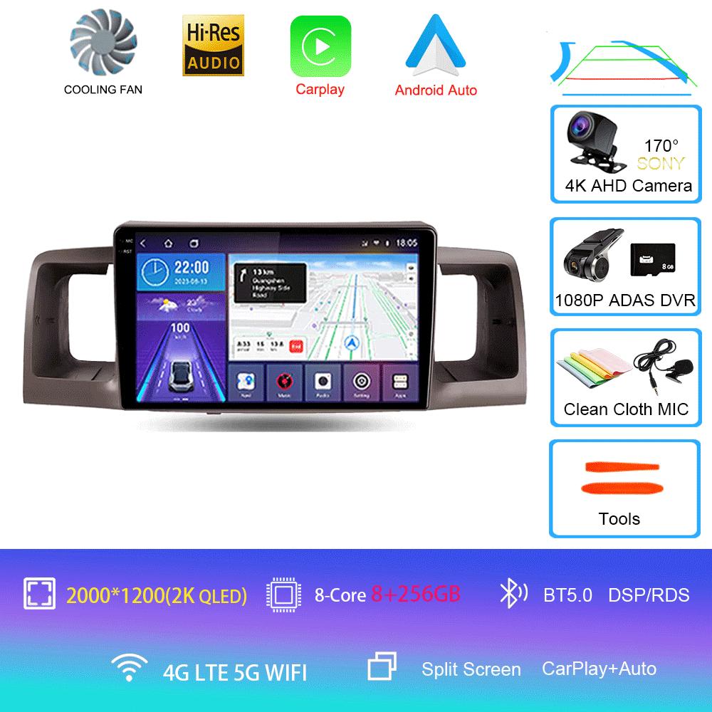 Radio auto Android 14 Pentru Toyota Corolla E130 E120 2000 - 2004 player Multimedia navigație stereo GPS Nu 2din 2 din dvd