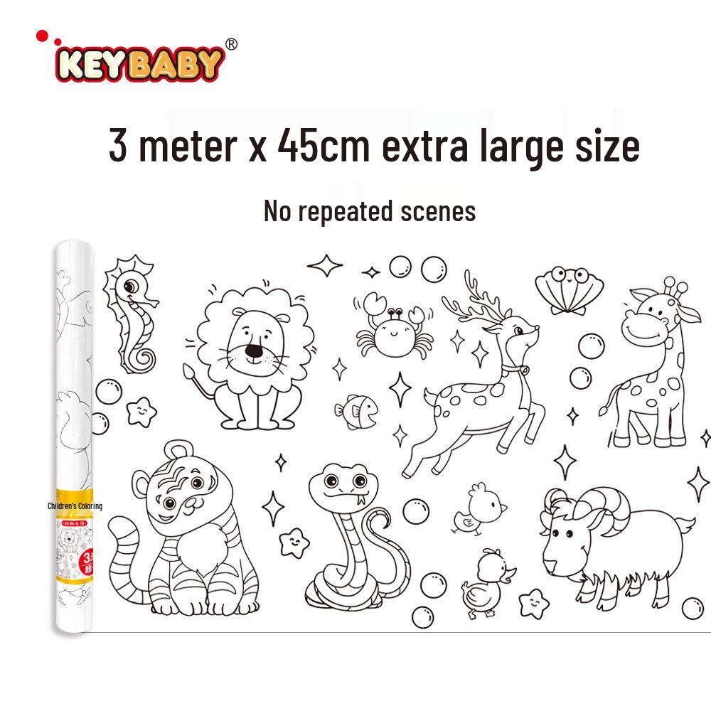 

Дитячий День Графіті-Розфарбовка-Сувій - 3 метри Задоволення для Малюків та Немовлят Vehicles