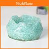 Natural Crystal Resin Desktop Ashtray Decor With Water Crystal Droplet For Home Office