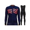 Long Sleeve Cycling Jersey Set Men Women Outdoor Bike Riding Apparel Quick Dry Breathable Bib Shorts