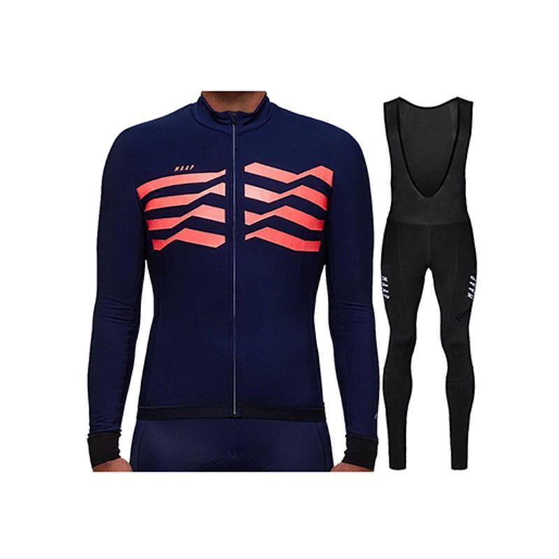 Long Sleeve Cycling Jersey Set Men Women Outdoor Bike Riding Apparel Quick Dry Breathable Bib Shorts
