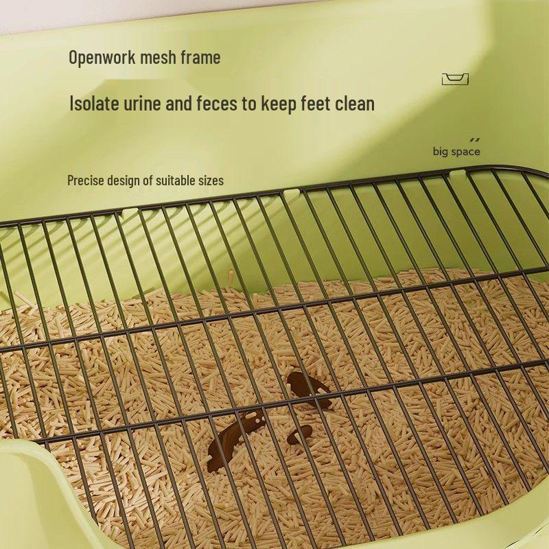 Stainless Steel Pet Toilet for Large and Medium Dogs - Anti-Step Design for Easy Cleaning.