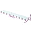 Maison Exclusive - Panneaux d'étagère 2 pcs Verre Transparent 80 x 12 cm