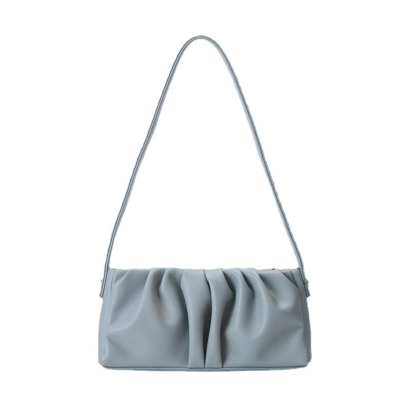 Cloud bag premium texture portable underarm bag generation niche cowhide pleated bag oem
