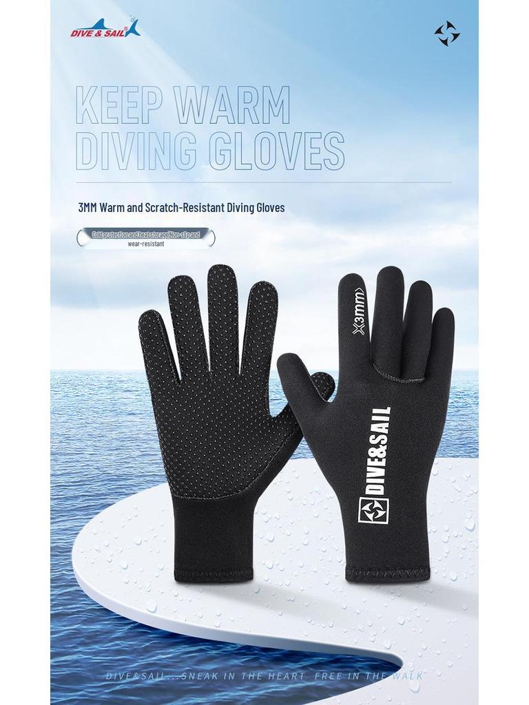DIVE&SAIL 3MM Non-slip Winter Diving Gloves