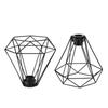 Geometric Black Pendant Light Shade Metal Edging Chandelier Home Art Chandelier Pendant Light for Living Room