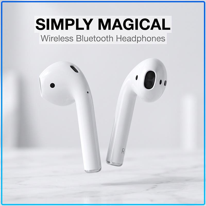Second Generation Air 2 Bluetooth Earphone With Instant Connection Long Battery Life Ergonomic Design High Quality Sound Wireless Headset