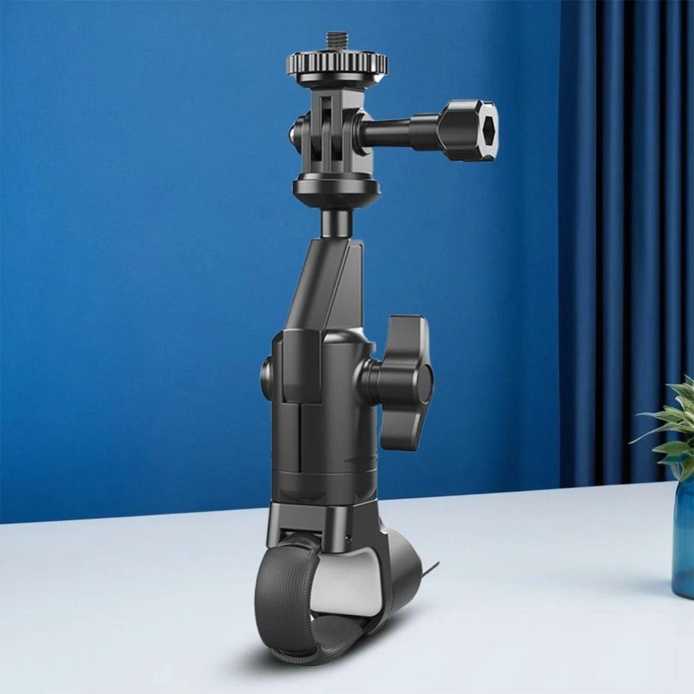 360 Rotating Camera Mount Adjustable Quick Release Action Camera Holder Universal Handlebar Mount Brackets Motorcycle