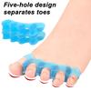 1 Pair Gel Toe Spacers for Women Men Gel Foot Pain Relief Bunion Corrector Toe Separators for Overlapping Toes