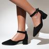 Zehensandale Damen Sommerschuhe Outdoor Pumps Damen Knöchelriemen Elegant Schwarz Rosa Grün Party Hochzeitsschuhe Marke
