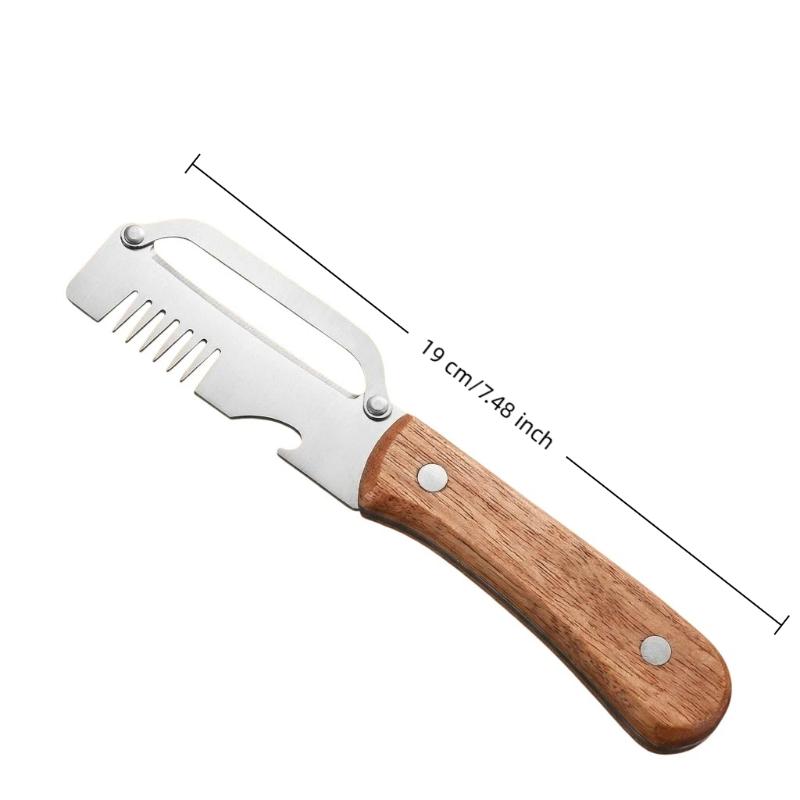 3-In-1 Serrated Peeling Knife Premium Vegetable Peeler With Handle And Bottle Opener Kitchen Tool