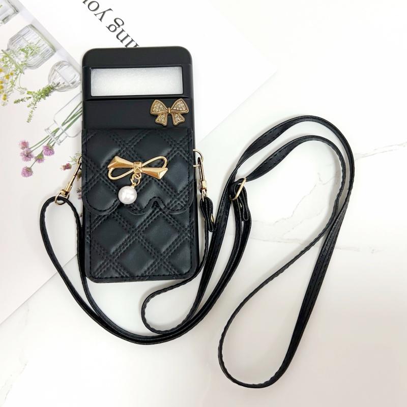 

Wallet Strap Case for Google Pixel 10 Pro XL 9 8 7 7A 6 9A 8A Pixel9 Google8 Crossbody Lanyard Leather Card Pearl Cover Pixel 10