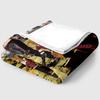 Dark Anime Print thin Flannel Blanket for Bedrooms,Living Rooms,Sofas Blankets,Lunch Breaks,blankets fluffy blanket