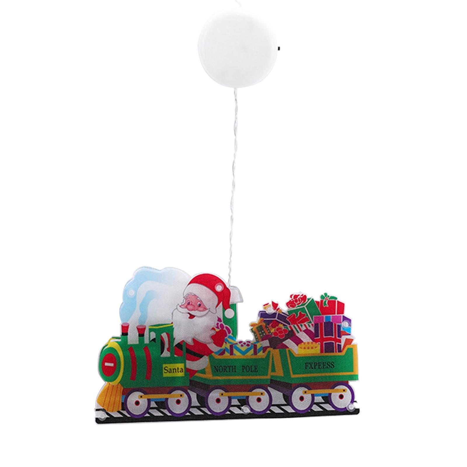 

Рождественское украшение на присоске Светильник Рождественская елка Звезда Наклейка на окно Световая гирлянда One Size