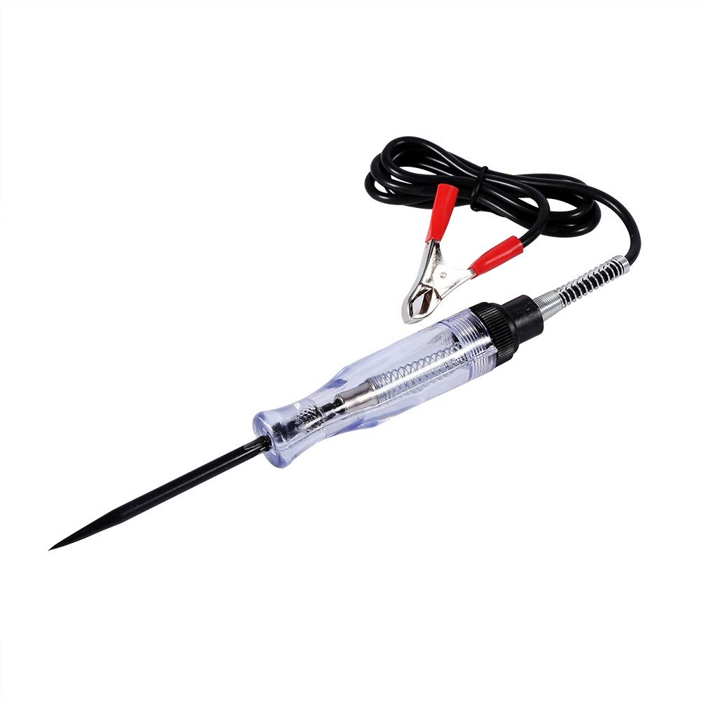 Current Tester Voltage Tester with Indicator Light Voltage Tester Car Test Lamp with Crocodile Clip DC Electric Circuit Voltage Tester Test Pen