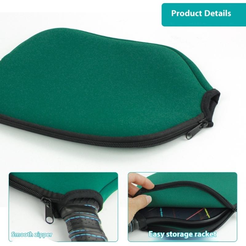 Waterproofs Pickleballs Paddle Cover Neoprene Protective Case Shockproof Dustproof Pickleballs Racket Sleeve Enduring