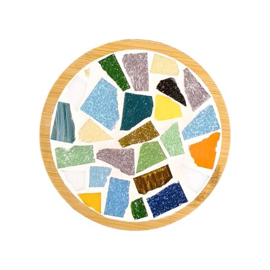 

Набор для изготовления подставок под стаканы из мозаики для взрослых, наборы для самостоятельной сборки стеклянной мозаичной плитки, керамическая плитка A