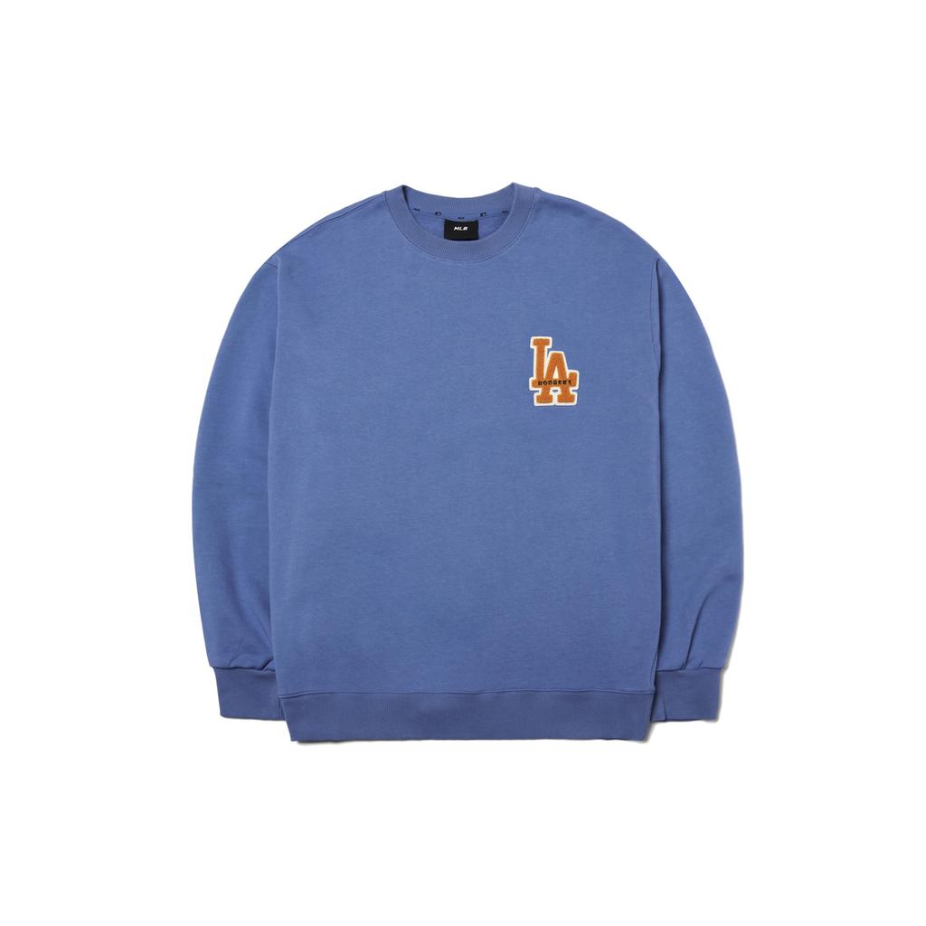 MLB Los Angeles Dodgers Sweatshirts Unisex Blue Crew Neck Moderate Regular 3AMTB0214-07BLD