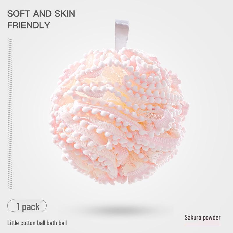 Luxurious Skin-Friendly Large Bath Pouf: Soft, Non-Shedding, Dense Foam Bath Flower for Gentle Yet Durable Scrubbing