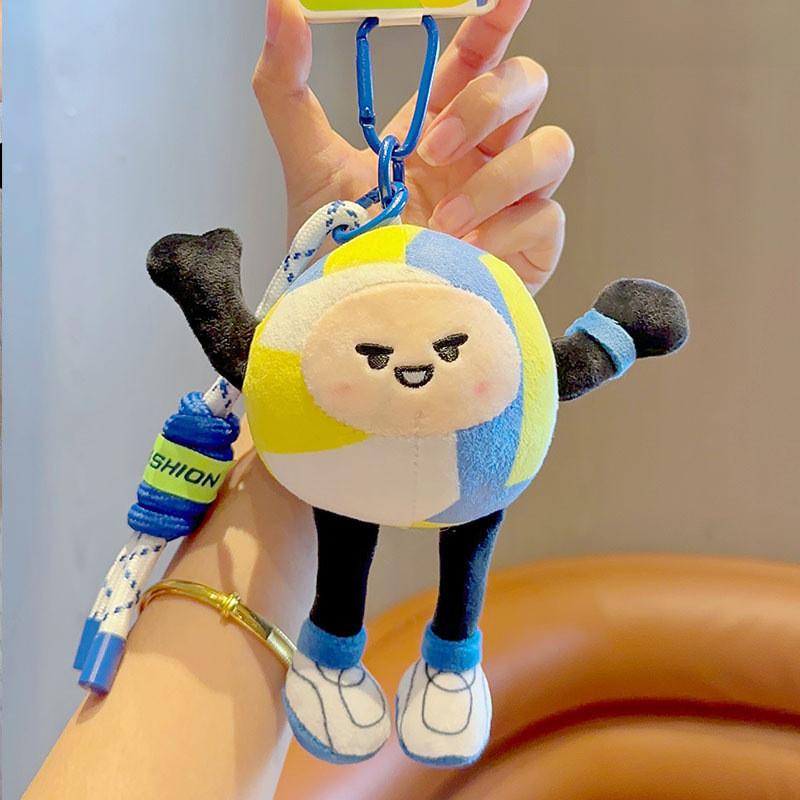 Keychains Plush Cute For Sports Fans With Soft Fabric Cartoon Dolls Character