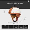 UCHOOSE Vintage Half Face Motorcycle Helmet Motorbike Helmets Men Women Unisex Scooter Summer Helmet Black Brown