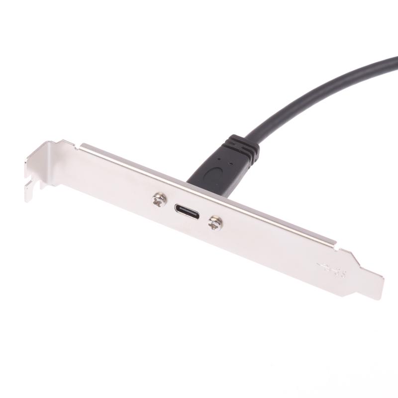 1 Stück Typ-E auf USB-C Typ C Buchse Verlängerungskabel mit Panel-Montageschraube 30/50cm USB 3.2 Frontpanel-Header