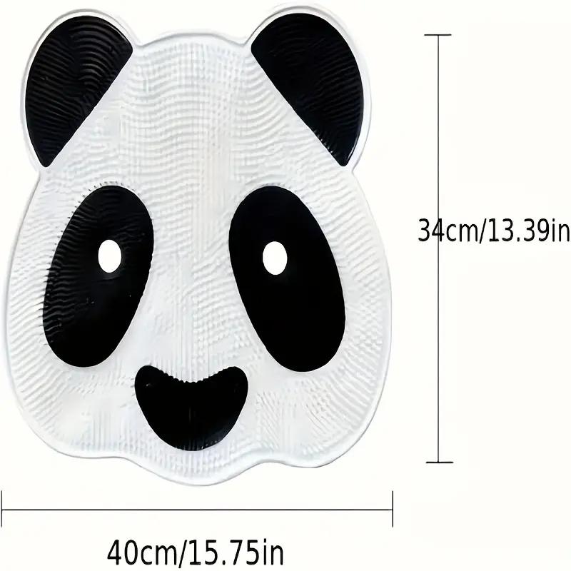 Almohadilla de masaje de silicona con forma de panda para baño, antideslizante, para frotar la espalda, instrumento divino para lavar los pies, piel muerta, almohadilla para el suelo de la ducha