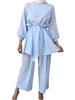 Yiduo Duo European & American Solid Color Fashion Two-Piece Set 21028