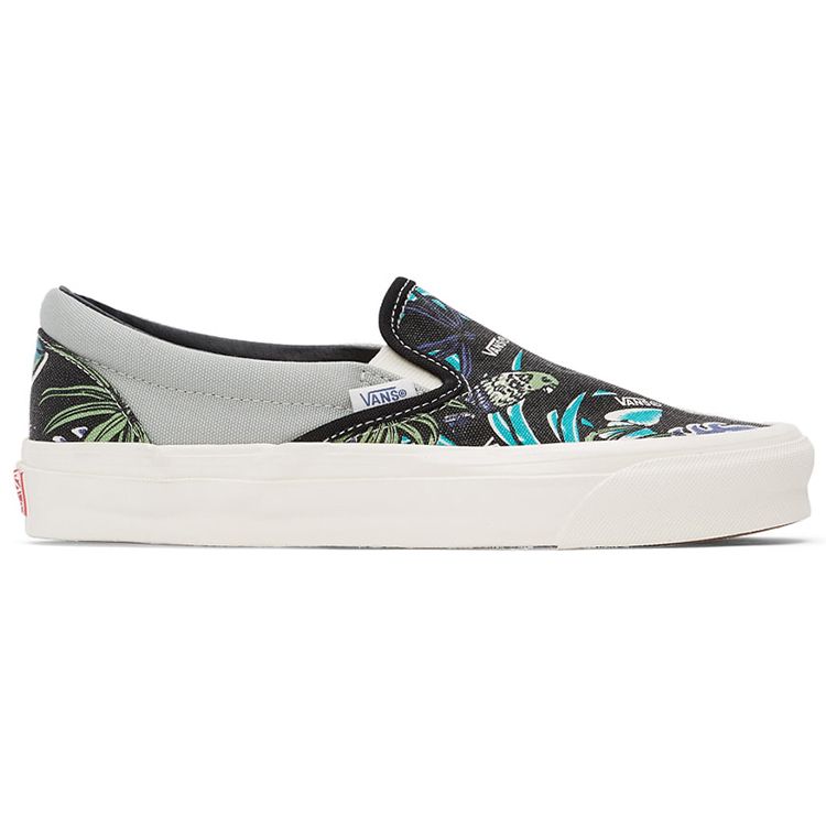 Vans OG Classic Slip-On LX Parrot Hawaiian - Black Unisex Sneakers Green VN0A45JK4KX