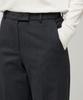 MUSINSA STANDARD WOMAN Women'S Heavyweight Fleece-Lined Straight Hidden Elastic Waist Slacks [Charcoal Gray]