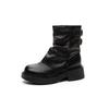 Short boots British style women 2025 new autumn and winter pleated knight boots thick-soled trouser tube boots women's pile student boots