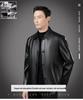 Men's Genuine Sheepskin Lapel Coat - Winter 2025 Single-Breasted Leather Jacket with Plush Lining for Middle-Aged Dads