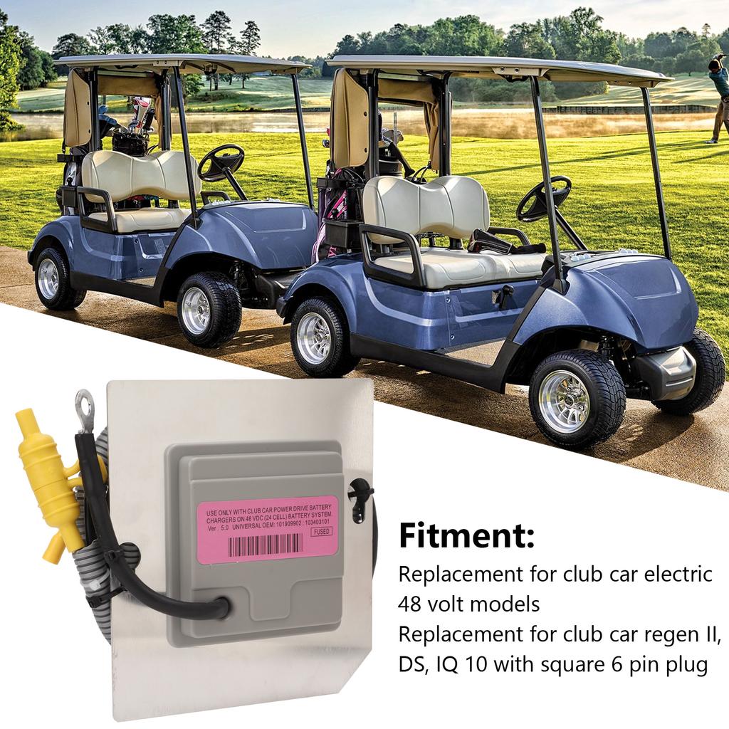 Club Car On Board Computer 101909902 Replacement for Regen II DS IQ 10 with Square 6 Pin Plug