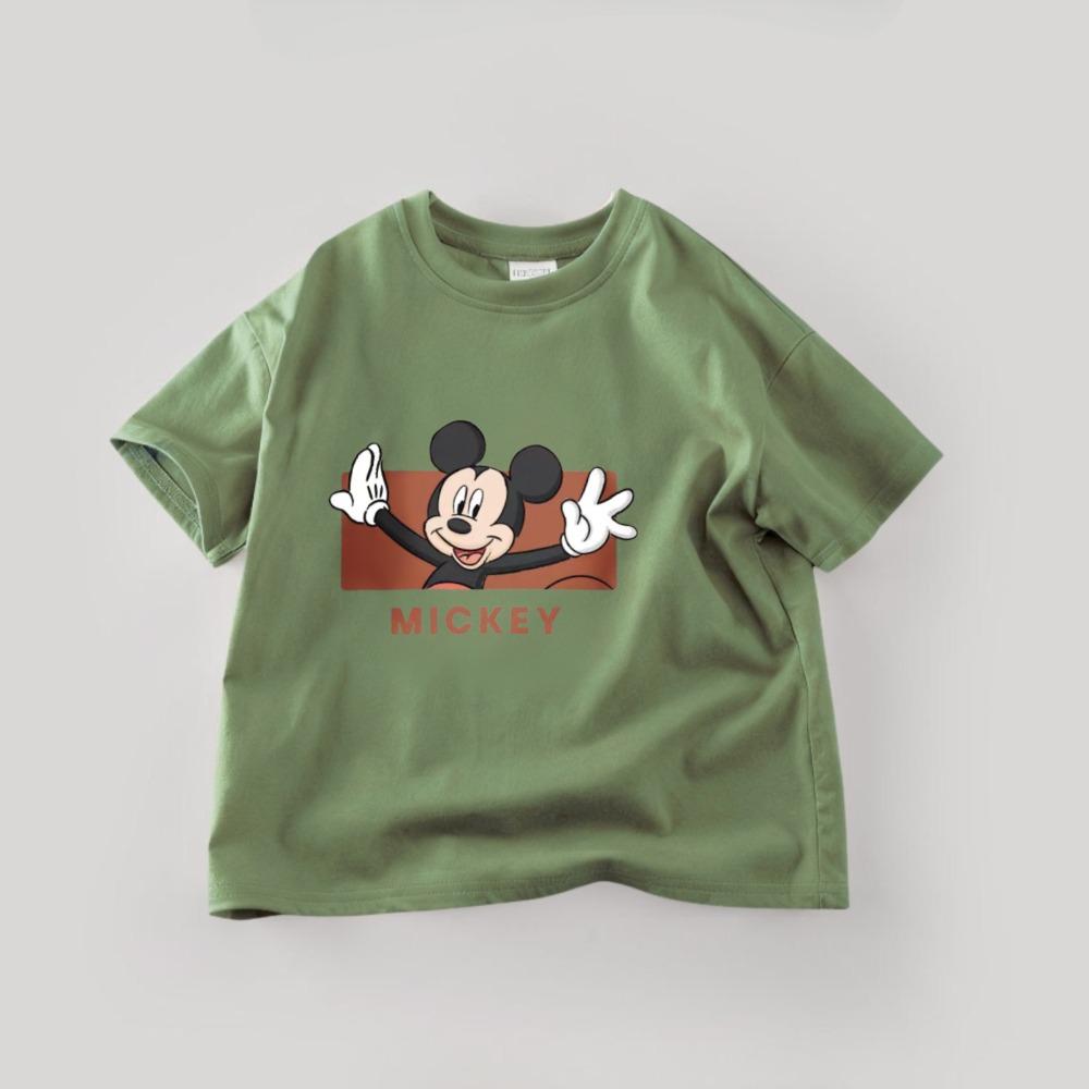 Boutique Children's Tshirts Summer Cartoon Mickey Short Sleeve Tees Tops  Casual Kids Boys Clothes Cartoon T-shirt