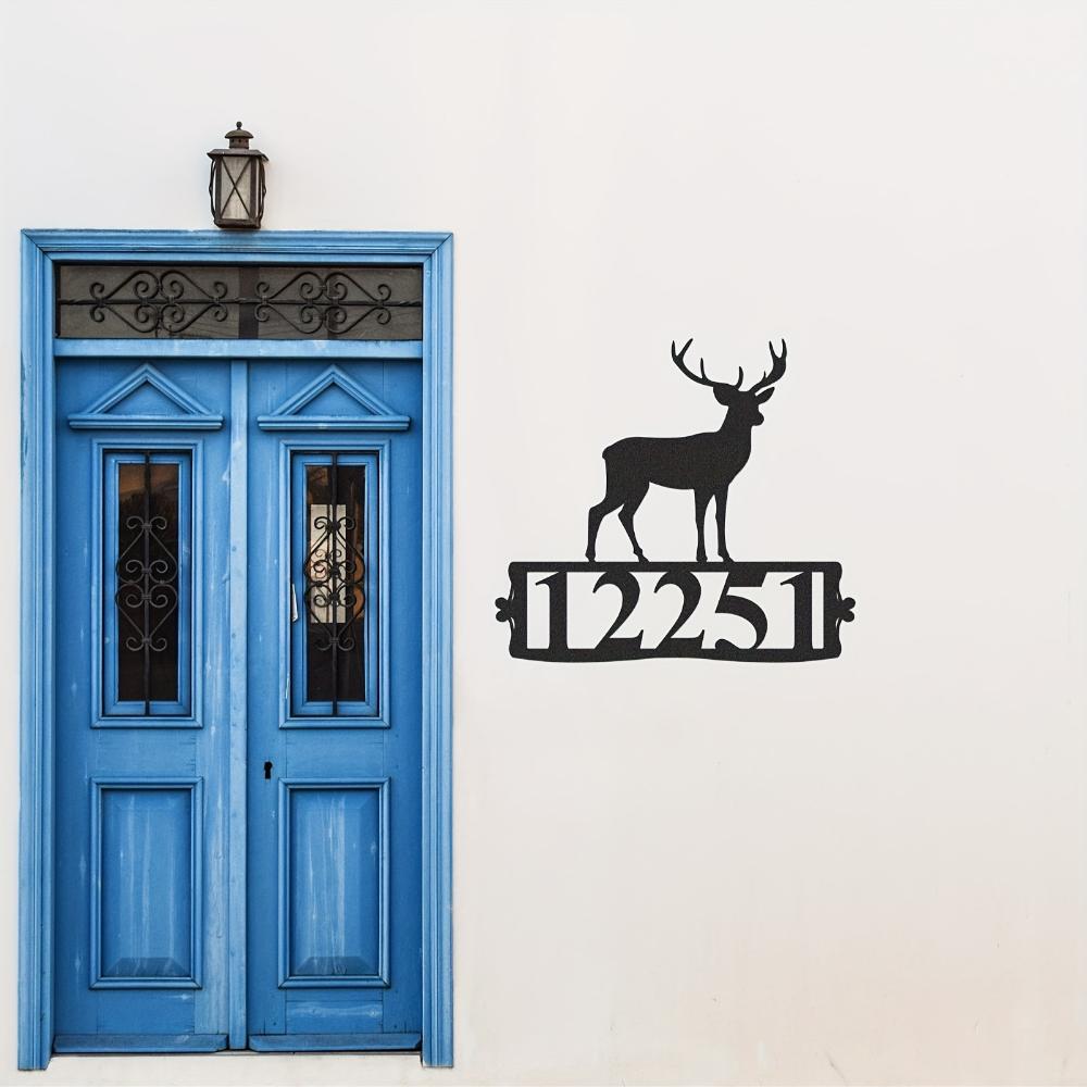 Personalized Deer Metal Wall Art Garden Decor Outdoor Courtyard Sign
