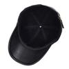 Unisex M Label Leather Baseball Caps Adjustable Casual Hats Spring and Autumn Outdoor Sunscreen Hat
