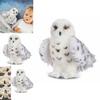 Enchanting Wizard Snowy Owl Plush Toy Fluffy Stuffed Animal Gift For Young Children