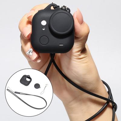 For Insta360 GO Ultra Silicone Protective Case Cover With Lens Cap And Anti-lost Straps Thumb Sports Camera Protective Accessory