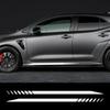Car Vinyl Decals Side Skirt Graphics Racing Stripes Sticker Waterproof Hatchback Decor Accessories For Toyota Corolla GR Four
