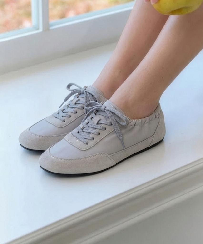 Florida Studio Everyday Andorra Suede Color Block Sneakers Light Grey Ed2630