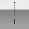 Lampa Wisząca Borigio 1 Gu10 Czarny  Beton Sollux Sl.0650