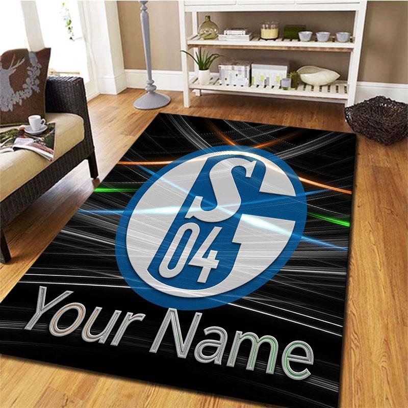 FC Schalke 04 Custom Name Carpet Rug for Living Room Bedroom Home Sofa Decoration,Kids Play Non-slip Floor Mat