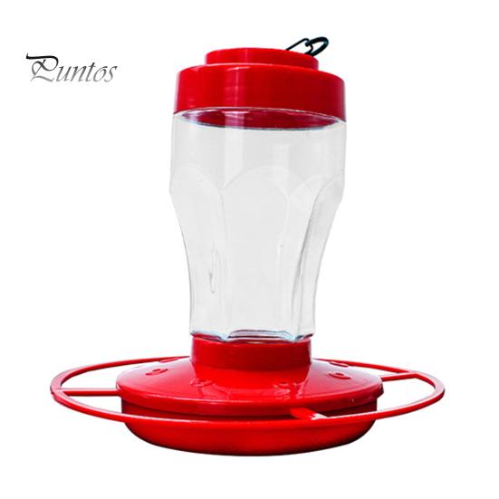 

Кормушка для колибри, подвесная кормушка для птиц с насестом и защитой от пчел, герметичное отверстие для кормления, кормушка для диких птиц для наружного декора красный