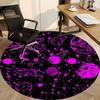 1pc Cosmic Pattern Carpet, Round Non Slip Durable Large Size Office Carpet, Suitable for Office