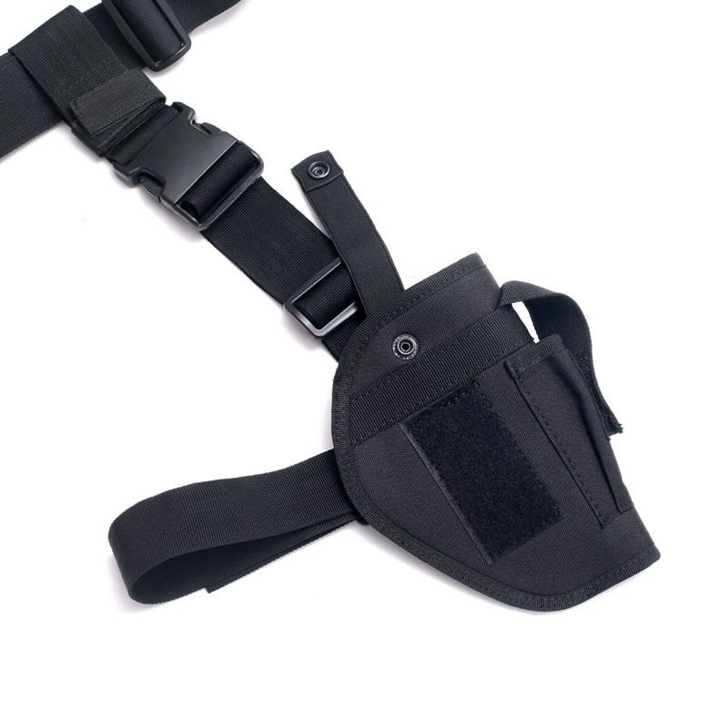 Black Nylon Waistband And Right Left Legs Bag