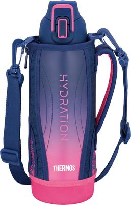Thermos Borraccia Sportiva Isolata Sottovuoto 1L Blu Navy Rosa Solo Conservazione a Freddo FHT-1001F NV-P