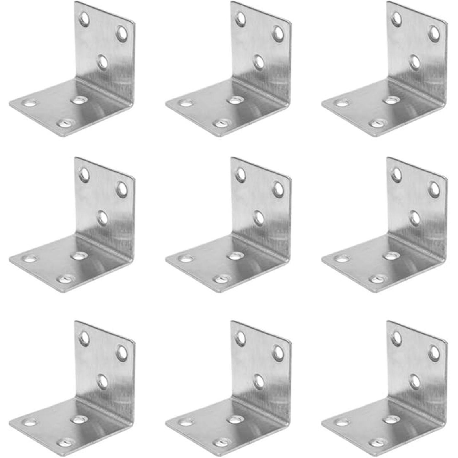 

[Corner Code 40*40*40, Without Screws] Furniture Stainless Steel Corner Code Hardware For 90-degree Right-angle Furniture, Table And Chair One Size