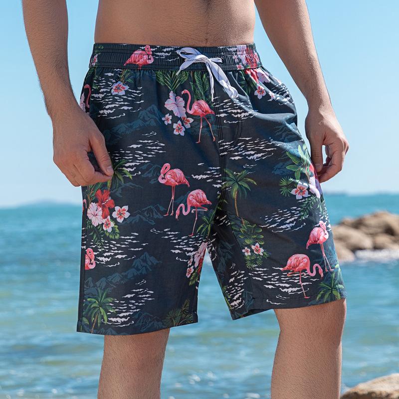 Beach Pants Men'S Shorts New Casual Summer Pants Men'S Pants Loose Large Size Five Points Trend Beach Pants Thin